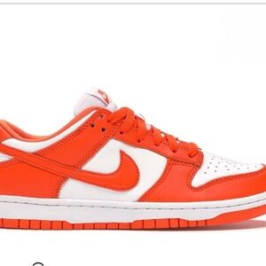 Nike Dunk Low Orange/White Sneakers Shoes Men’s Sz 12